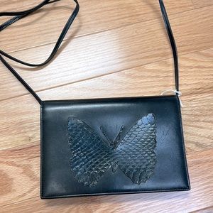 Vintage Longchamp Leather Snakeskin Bag